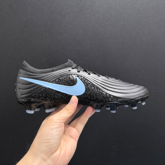 Nike tiempo blue and black